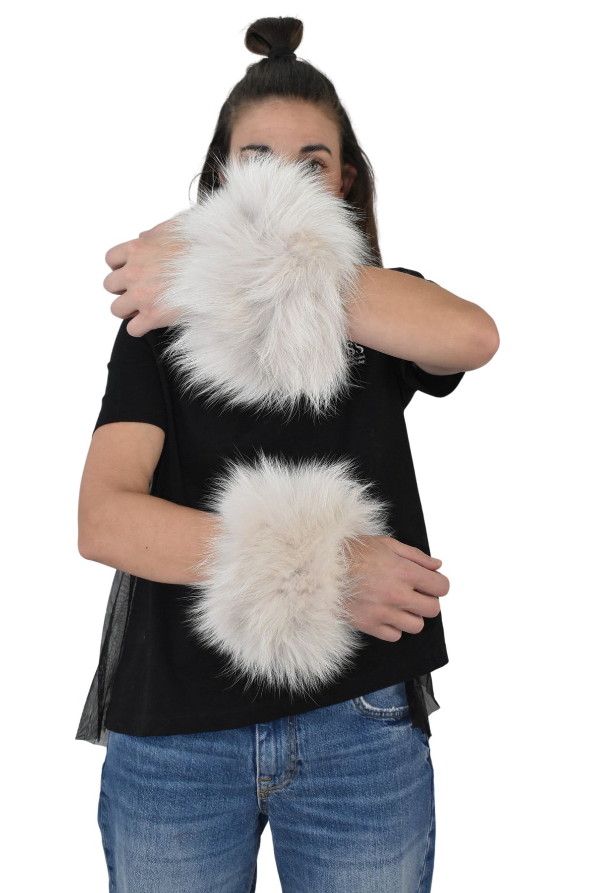 Fur Cuffs For Sleeves | Detachable Fur Cuffs | Fox Fur Cuffs | Fur Cuff Coat | Fur Accessories for Coat