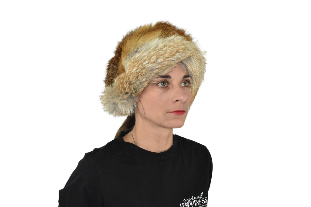 Womens Fur Hat For Women | Russian Fur Hat | Canadian Fox Fur Hat | Winter Hat For Women | Gift For Her