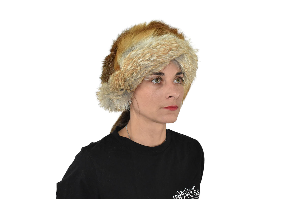 Womens Fur Hat For Women | Russian Fur Hat | Canadian Fox Fur Hat | Winter Hat For Women | Gift For Her