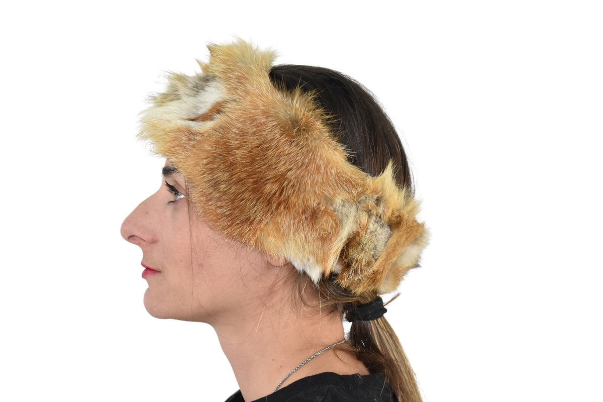 Fur Headband |  Fur Bandana | Fox  Fur Winter Headband |  | Headband Gift For Her | Fur Neck Warmer
