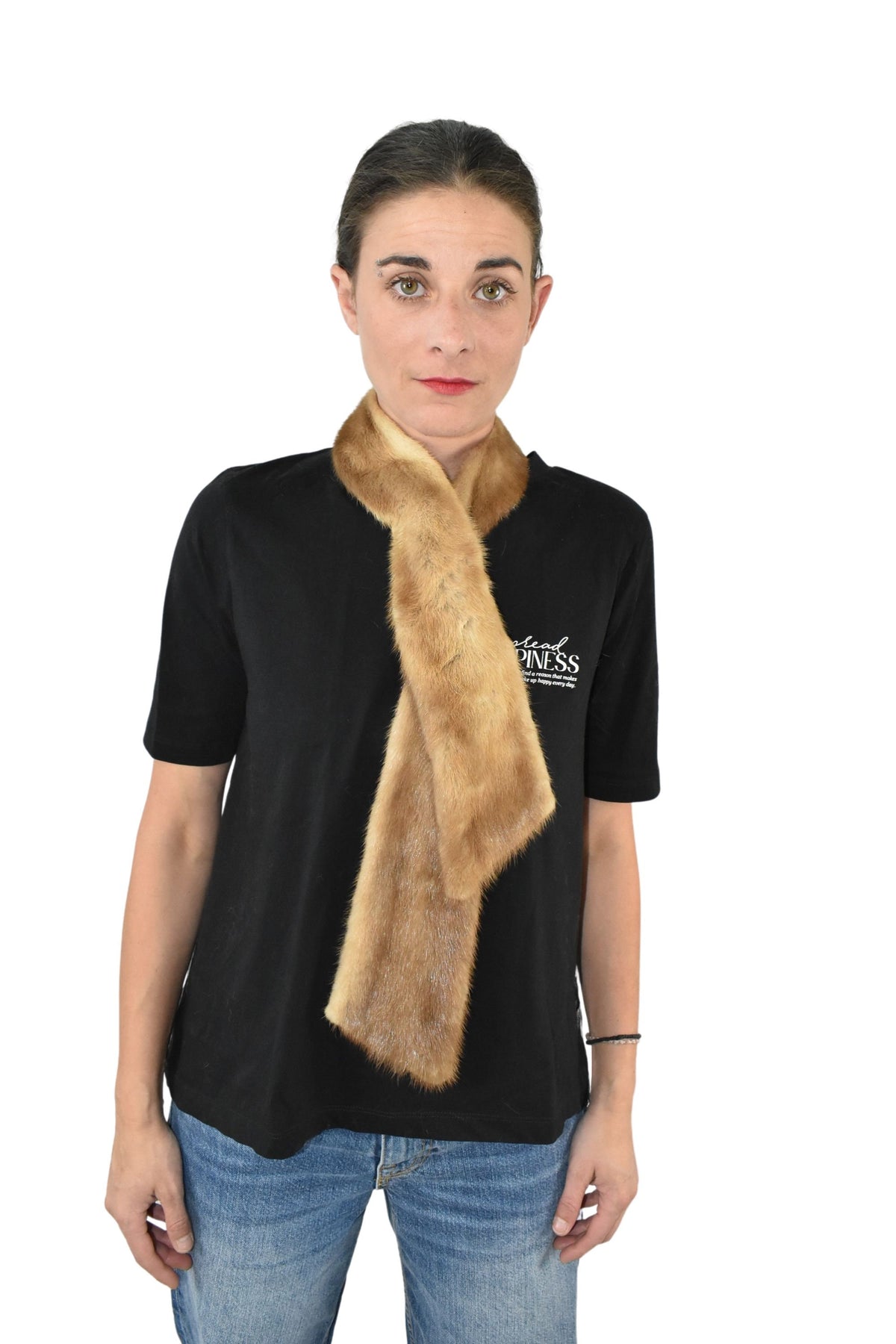 Fur Tie | Mink Fur Scarf  | Fur collar  | Luxury Fur gift For Her | Mink Fur Collar Tie