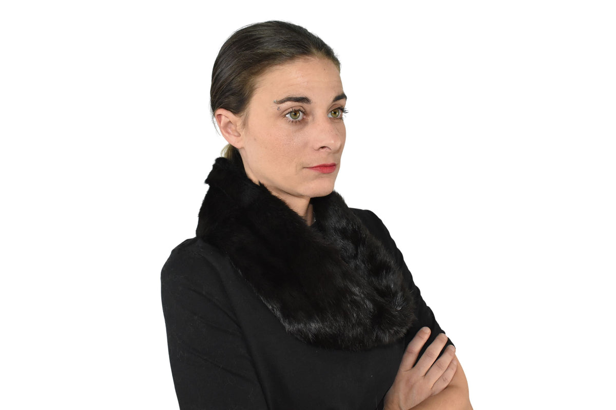Mink Fur Neckwarmer  |  Fur Collar ,Scarf For Women | Mink Fur shawl | Fur Accessorie Gift For Him