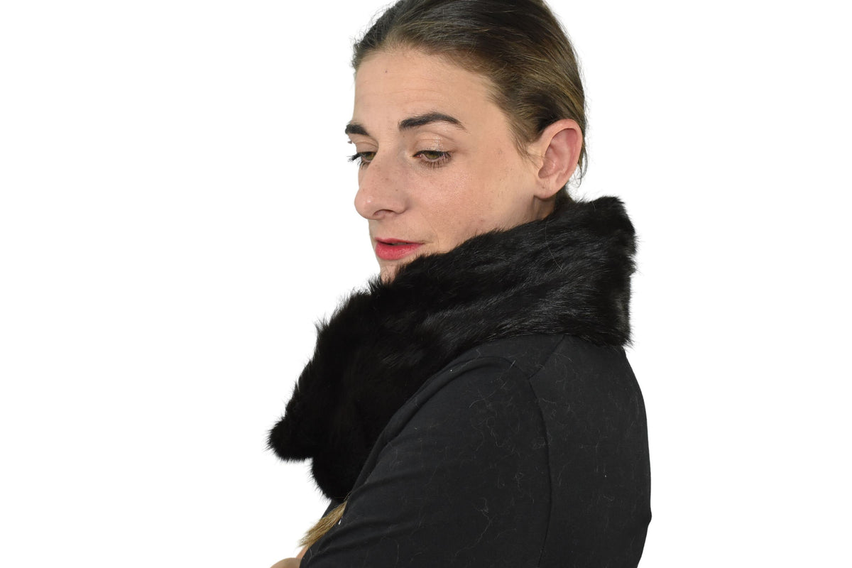 Mink Fur Neckwarmer  |  Fur Collar ,Scarf For Women | Mink Fur shawl | Fur Accessorie Gift For Him