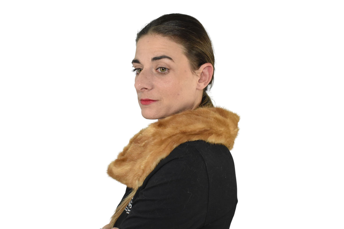 Mink Fur Neckwarmer  |  Fur Collar ,Scarf For Women | Mink Fur shawl | Fur Accessorie Gift For Him
