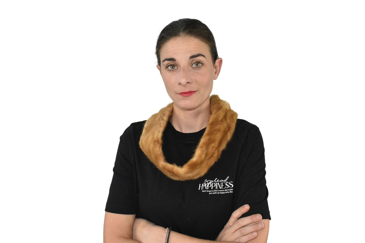 Mink Fur Neckwarmer  |  Fur Collar ,Scarf For Women | Mink Fur shawl | Fur Accessorie Gift For Him