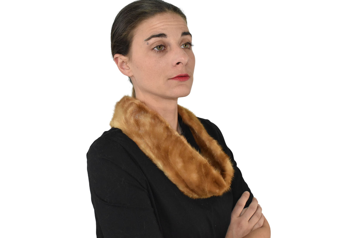 Mink Fur Neckwarmer  |  Fur Collar ,Scarf For Women | Mink Fur shawl | Fur Accessorie Gift For Him