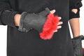 Shearling fur gloves ,Fingerless Gloves |  leather gloves , sheepskin with rabbit gloves ,fur gloves