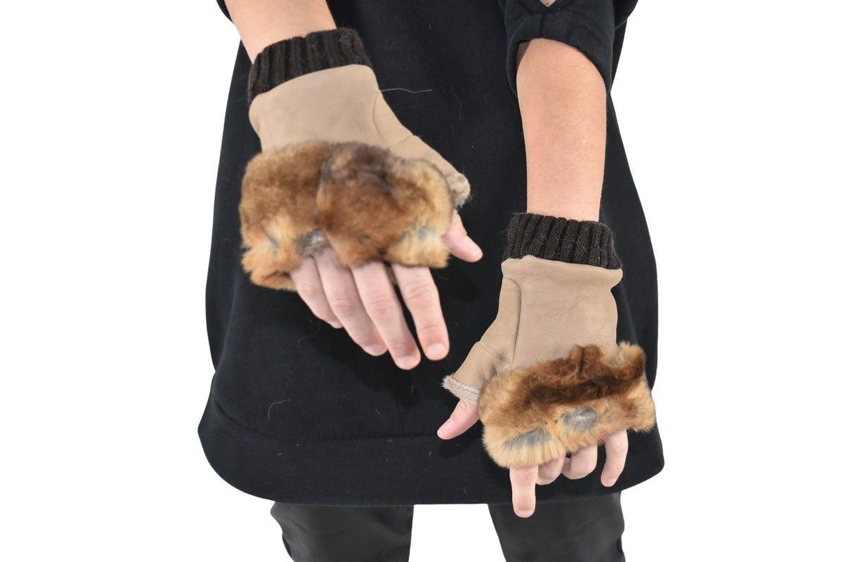 Shearling fingerless gloves | Sheepskin Gloves | Fur Gloves | Gift For her