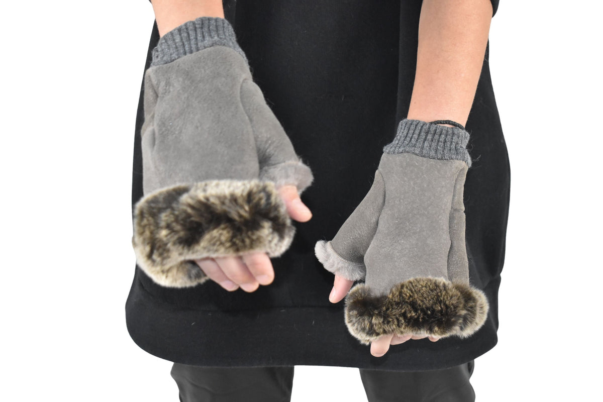 Shearling fingerless gloves | Sheepskin Gloves | Fur Gloves | Gift For her