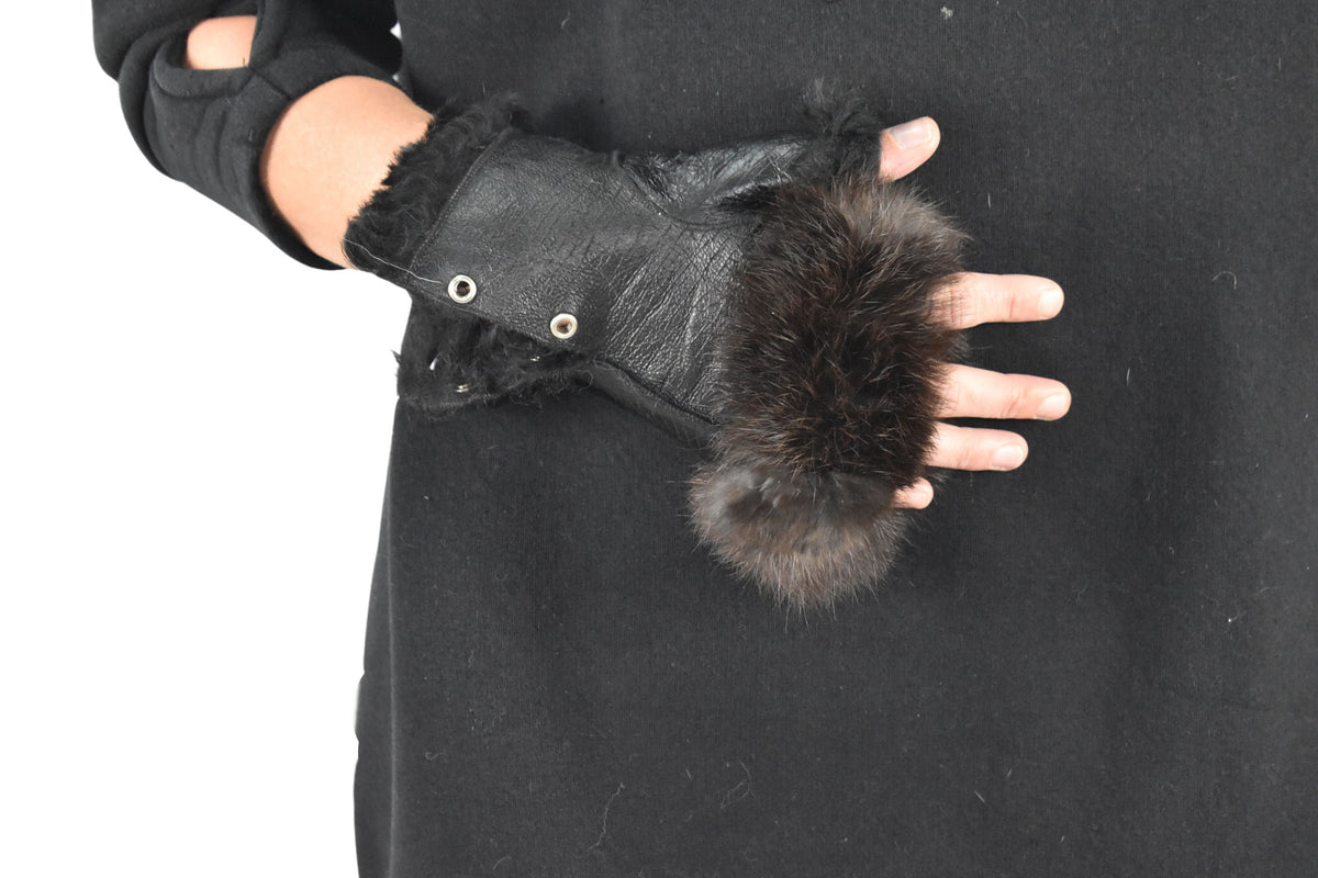 Shearling fingerless gloves | Sheepskin Gloves | Fur Gloves | Gift For her