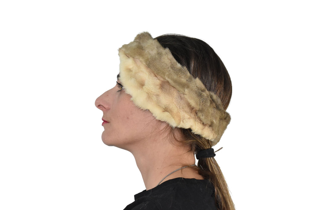 Fur Headband | Mink Fur Winter Headband | Womens Ear warmer  | Headband Gift For Her | Fur Neck Warmer