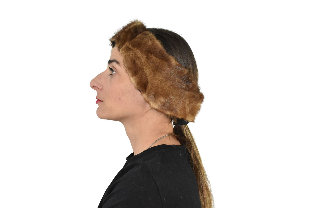 Fur Headband | Mink Fur Winter Headband | Fur Bandana | Headband Gift For Her | Fur Neck Warmer