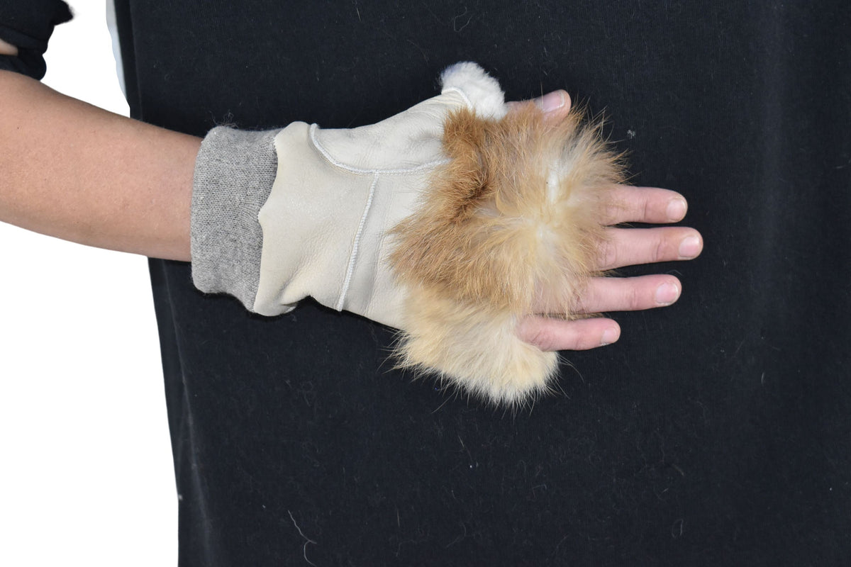 Shearling fingerless gloves | Sheepskin Gloves | Fur Gloves | Gift For her