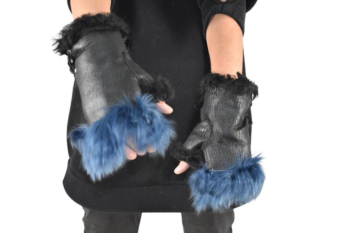 Shearling fingerless gloves | Sheepskin Gloves | Fur Gloves | Gift For her