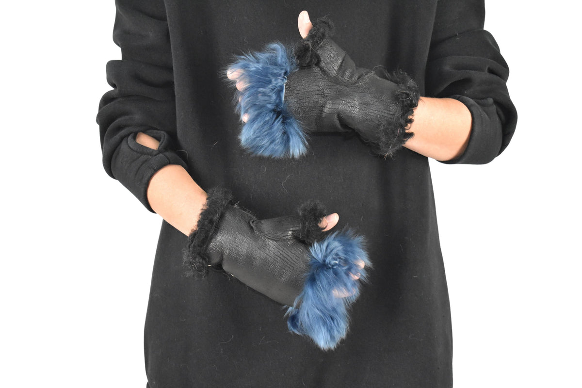 Shearling fingerless gloves | Sheepskin Gloves | Fur Gloves | Gift For her