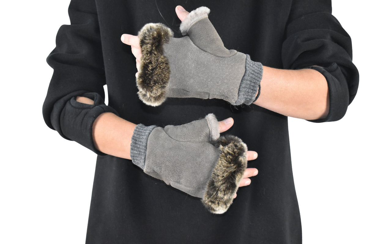 Shearling fingerless gloves | Sheepskin Gloves | Fur Gloves | Gift For her