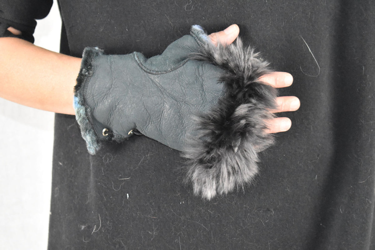 Sheepskin Shearling Fur Lined Gloves |  sheepskin gloves Gift For Her | Christmas gift