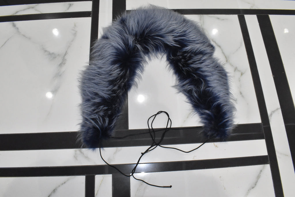 Large Fox Fur Collar | Fur Collar For Coat And Jackets| Coat Collar | Detachable Fur collar | mood indigo Fur Collar For Leather jacket