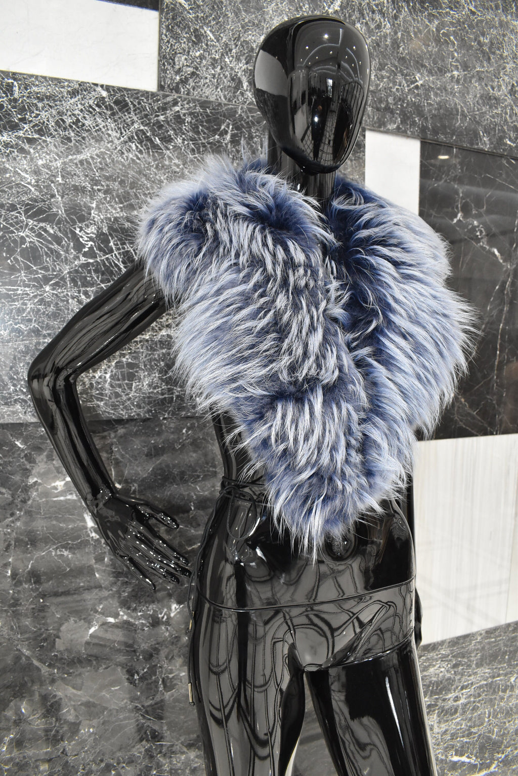Large Fox Fur Collar | Fur Collar For Coat And Jackets| Coat Collar | Detachable Fur collar | mood indigo Fur Collar For Leather jacket