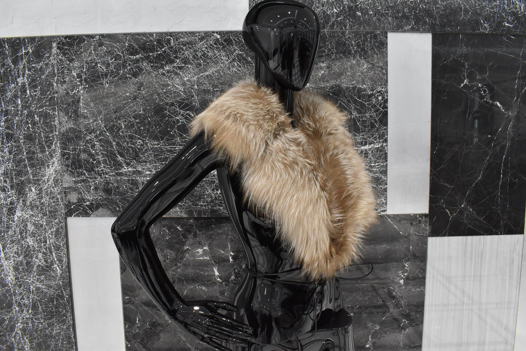 Luxury Big Fox Fur Collar |  Fur Collar | Detachable Fur collar | Gift For Her