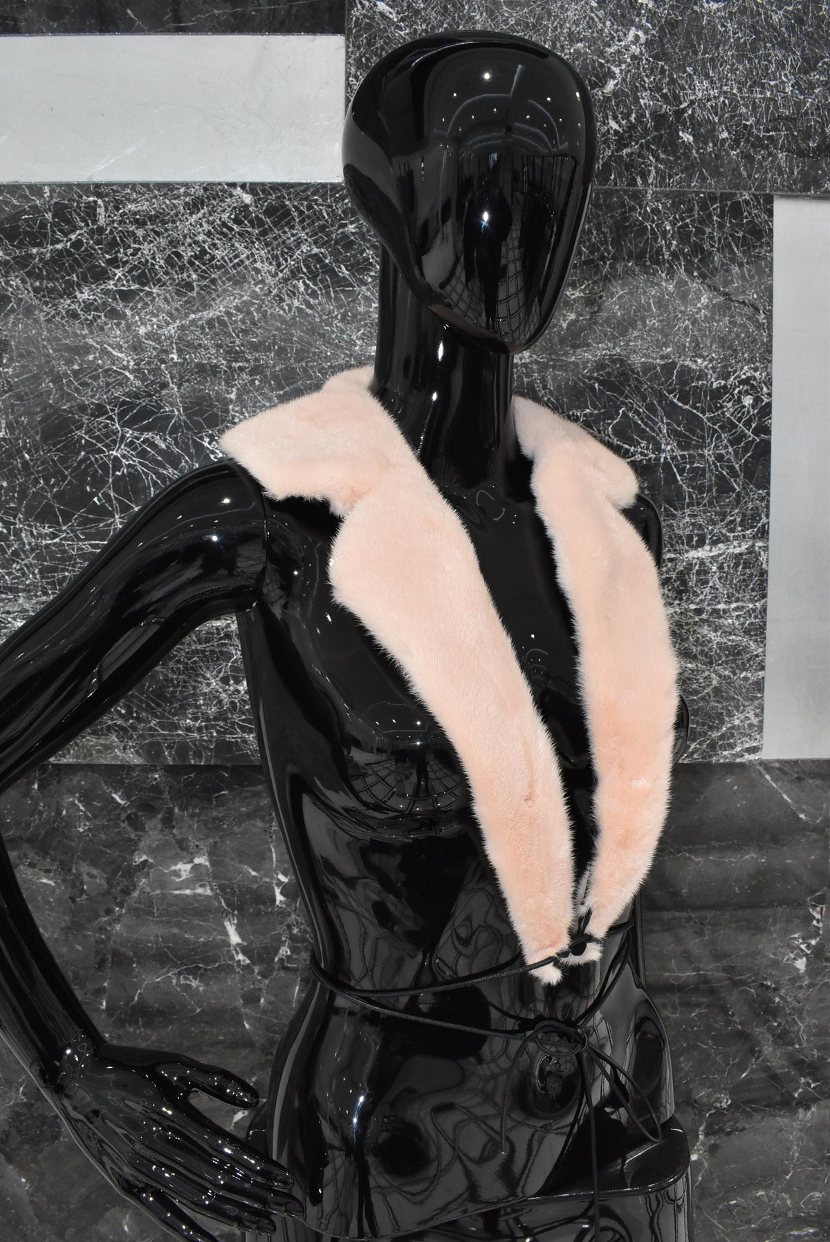 Mink Fur Collar | Baby Pink Fur Collar | Handmade mink Collar