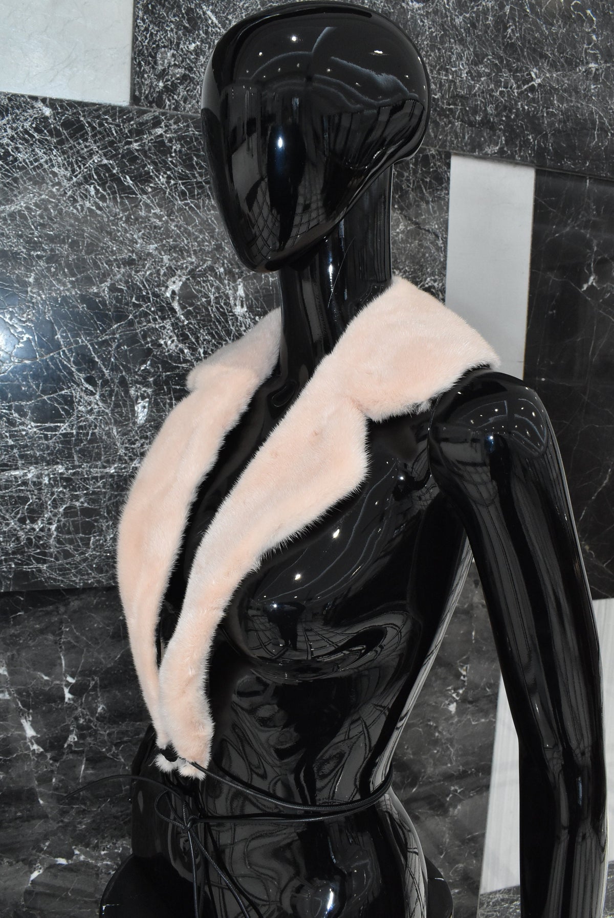 Mink Fur Collar | Baby Pink Fur Collar | Handmade mink Collar
