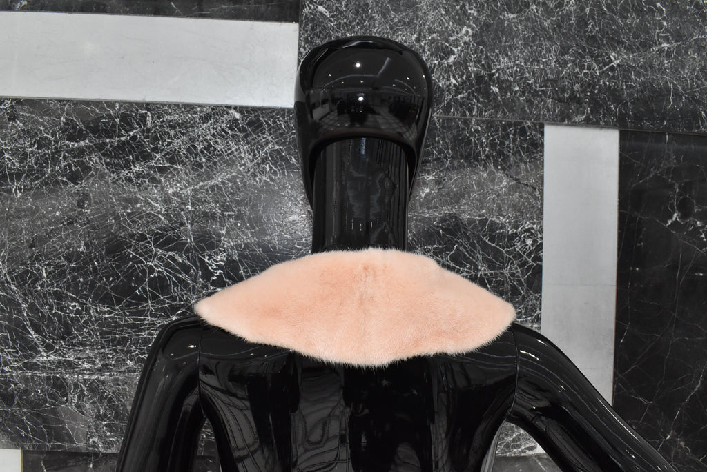 Mink Fur Collar | Baby Pink Fur Collar | Handmade mink Collar