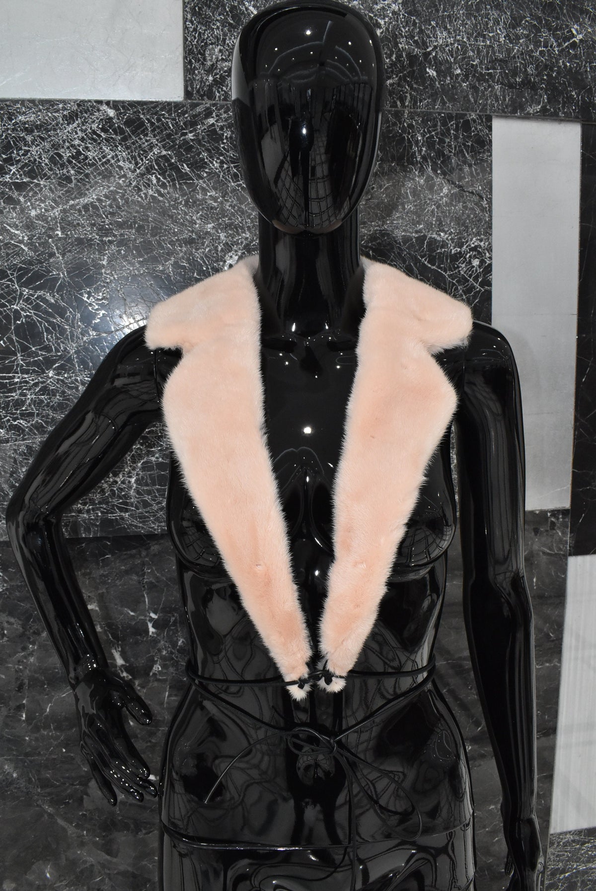 Mink Fur Collar | Baby Pink Fur Collar | Handmade mink Collar