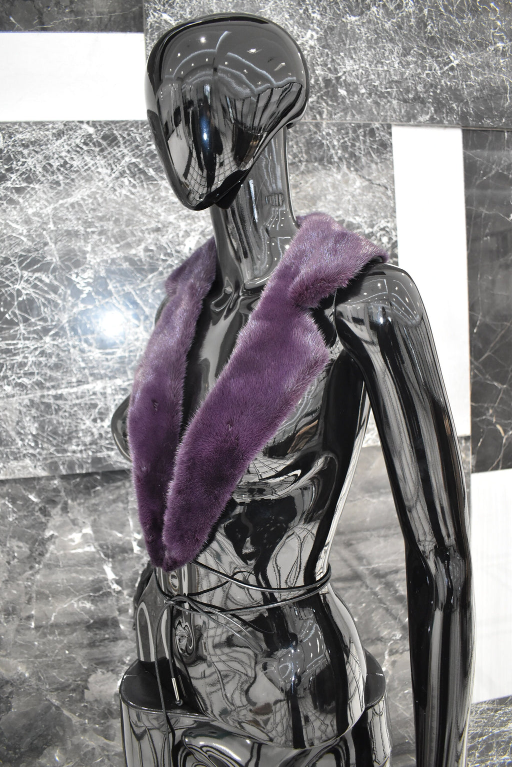 Purple Mink Fur Collar | Fur Collar | Handmade mink Collar | Gift For Her