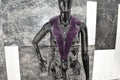 Purple Mink Fur Collar | Fur Collar | Handmade mink Collar | Gift For Her