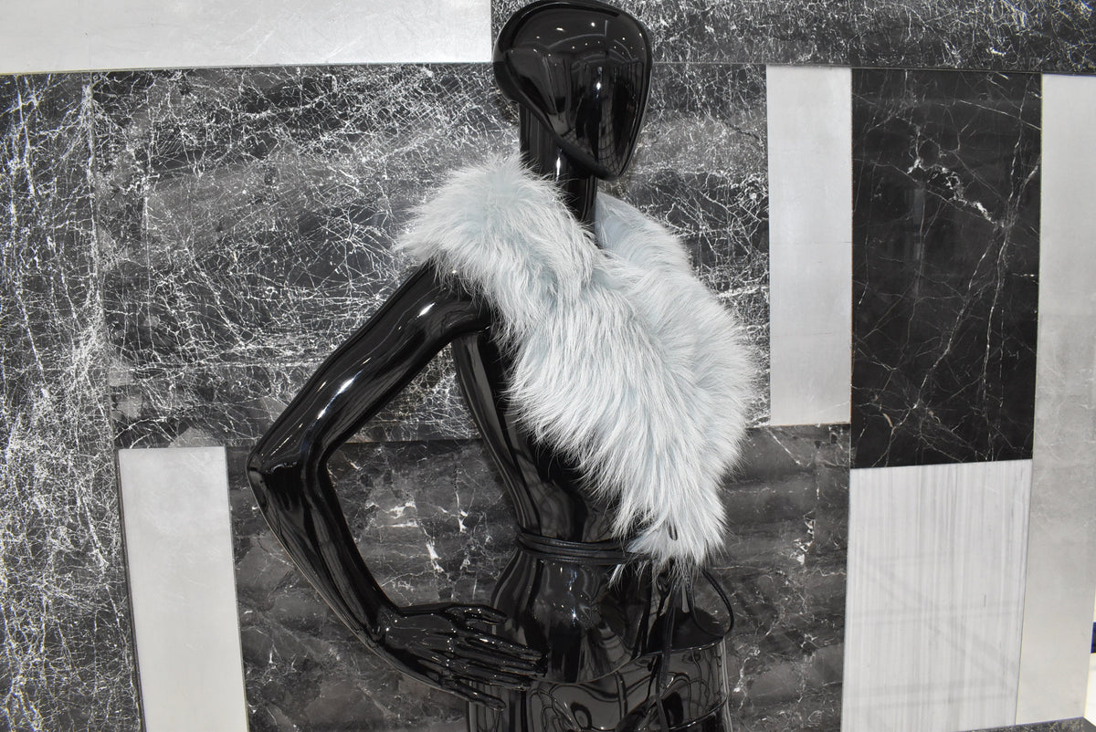 Large Fur Collar | Fox Fur Collar | Detachable Fur collar | Ciel women Fur Collar