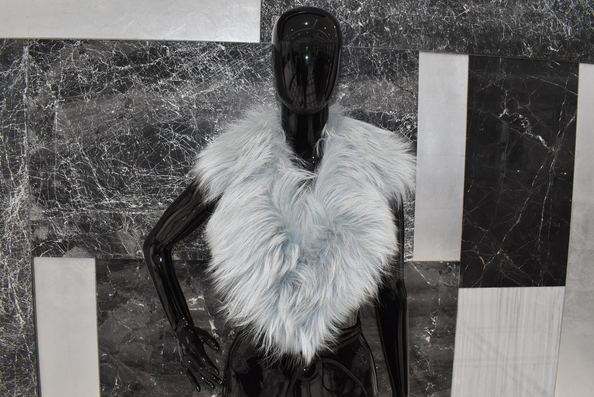 Large Fur Collar | Fox Fur Collar | Detachable Fur collar | Ciel women Fur Collar
