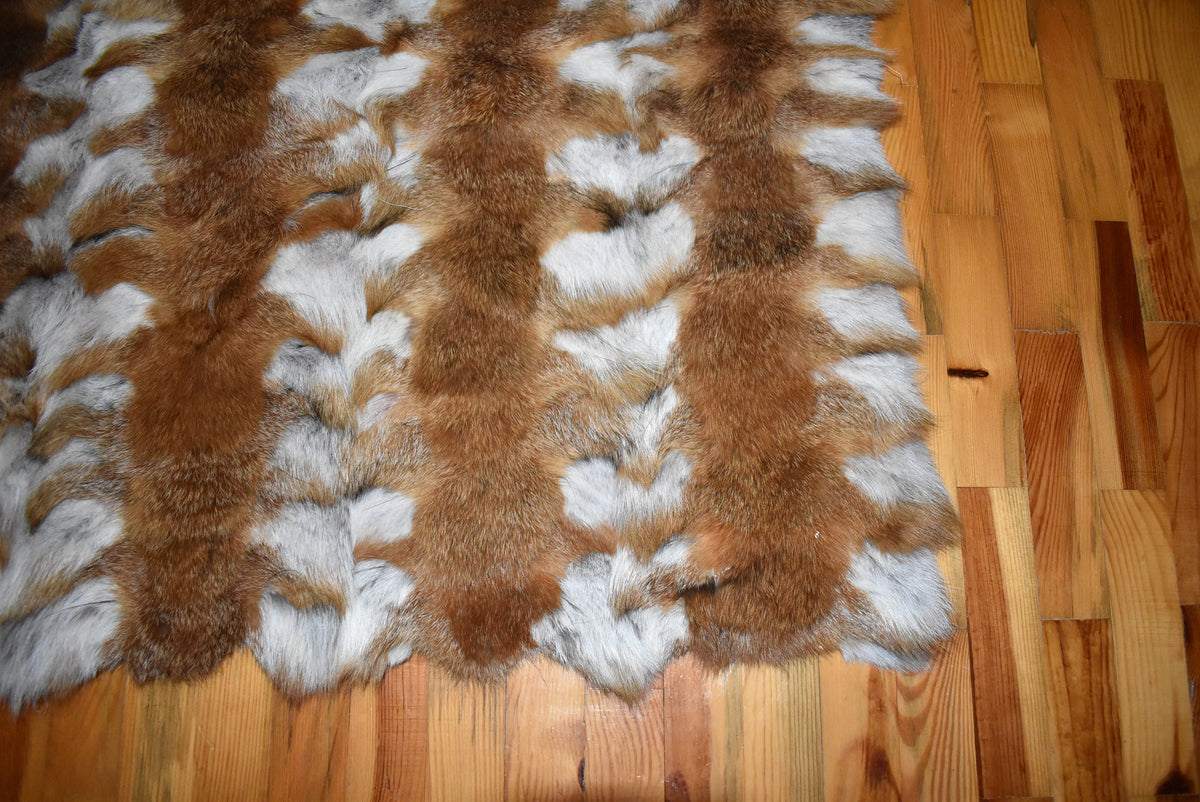 Real Fur Blanket  | Sofa cover | Natural Fur Bed Spread |  Fur Throw | Handmade Fur Blanket