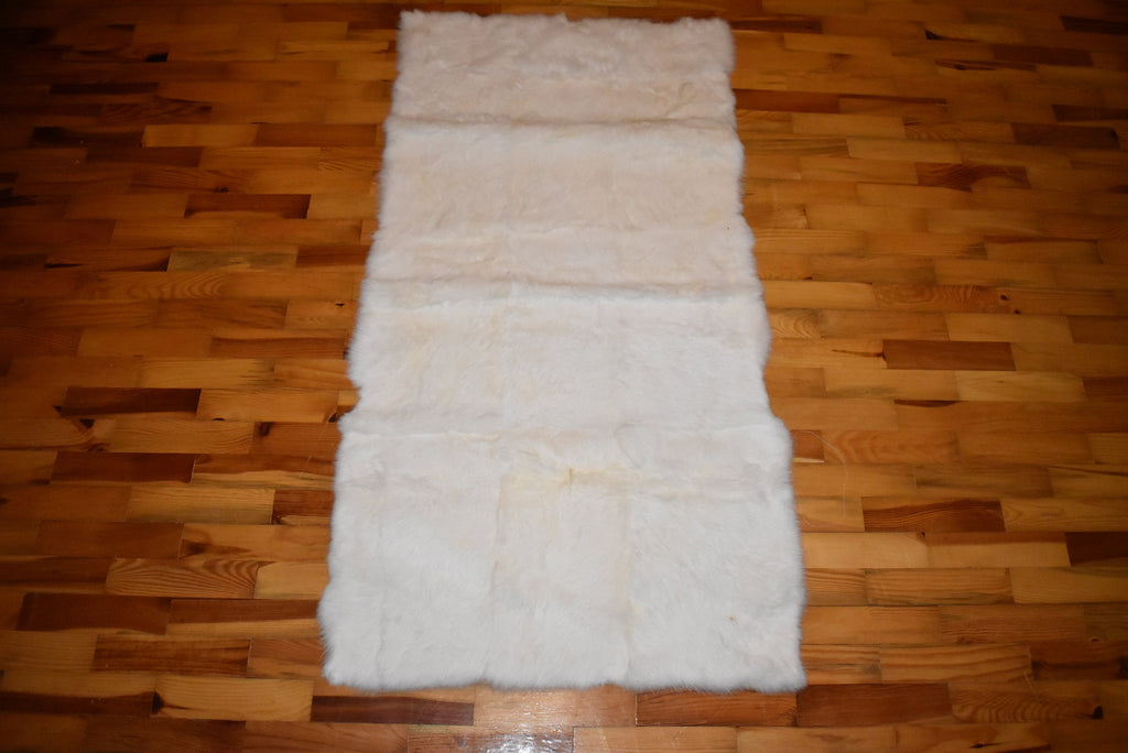 White Rabbit plate | rabbit fur blanket | fur throw | fur sofa cover