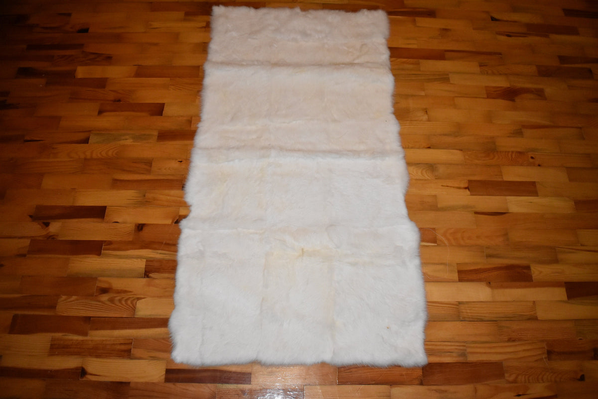 White Rabbit plate | rabbit fur blanket | fur throw | fur sofa cover