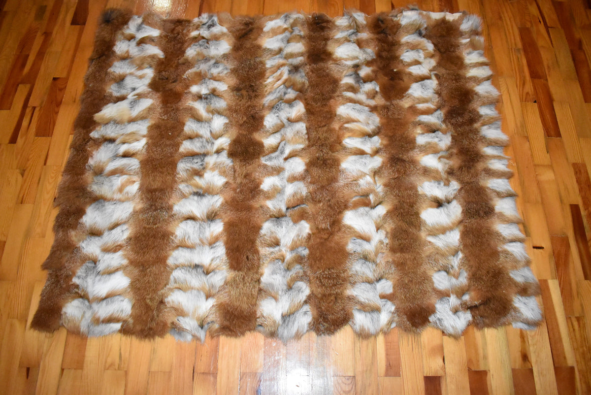Real Fur Blanket  | Sofa cover | Natural Fur Bed Spread |  Fur Throw | Handmade Fur Blanket