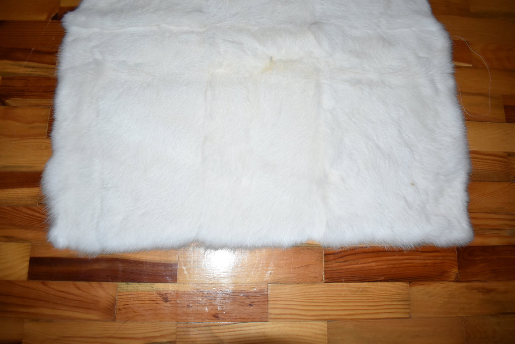 White Rabbit plate | rabbit fur blanket | fur throw | fur sofa cover