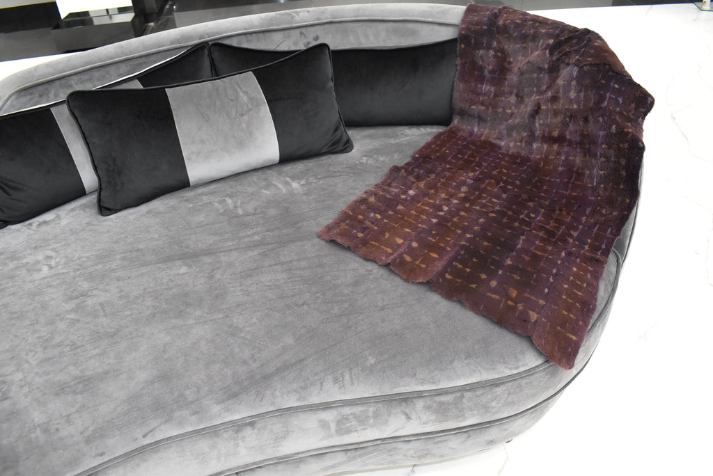 Sheared Rabbit Fur Rug | Fur Throw  | Fur Blanket | luxury Fur Carpet