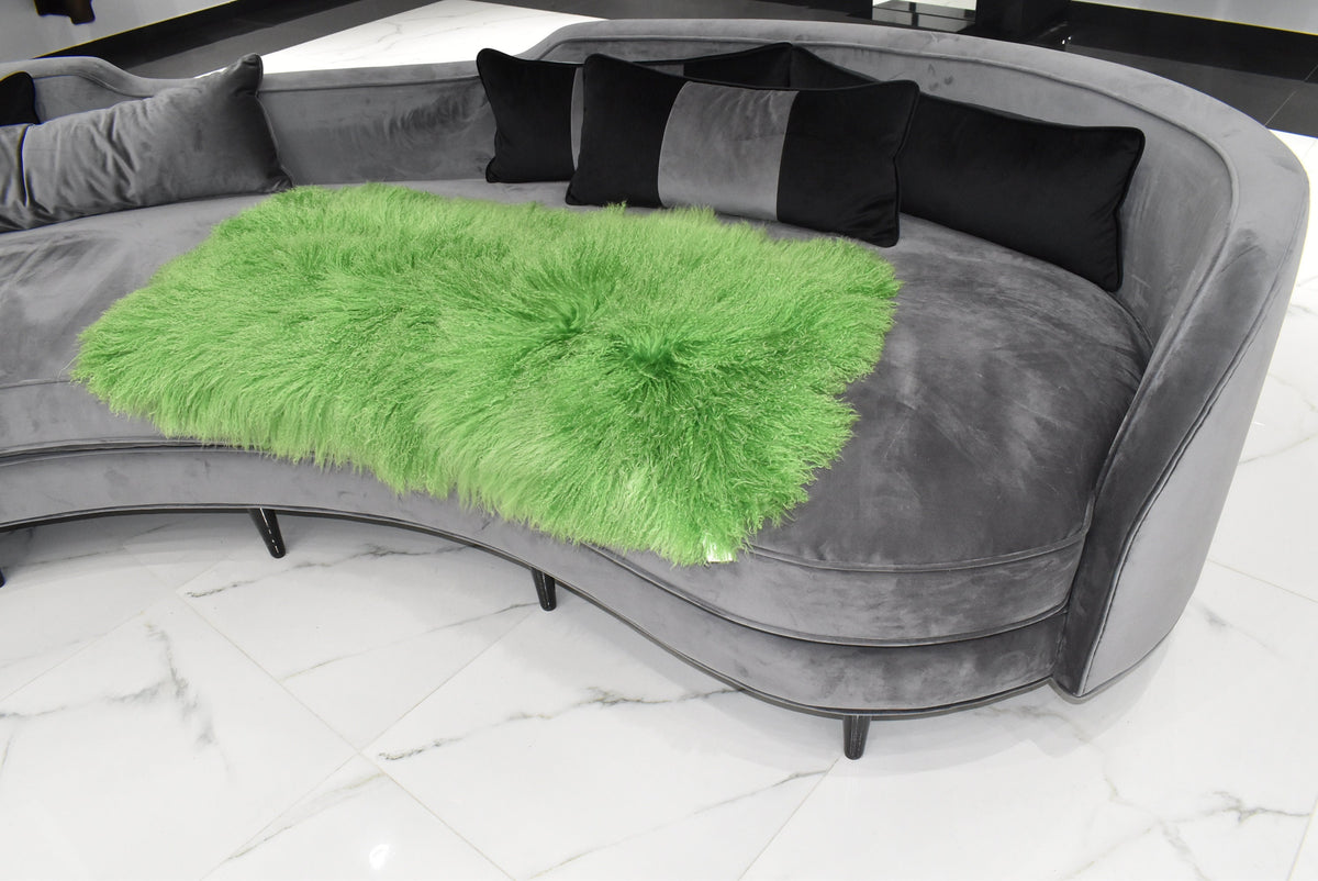 Mongolian Fur Throw | Fur Rug Plate | Fur Throw Blanket | Handmade Fur Throw