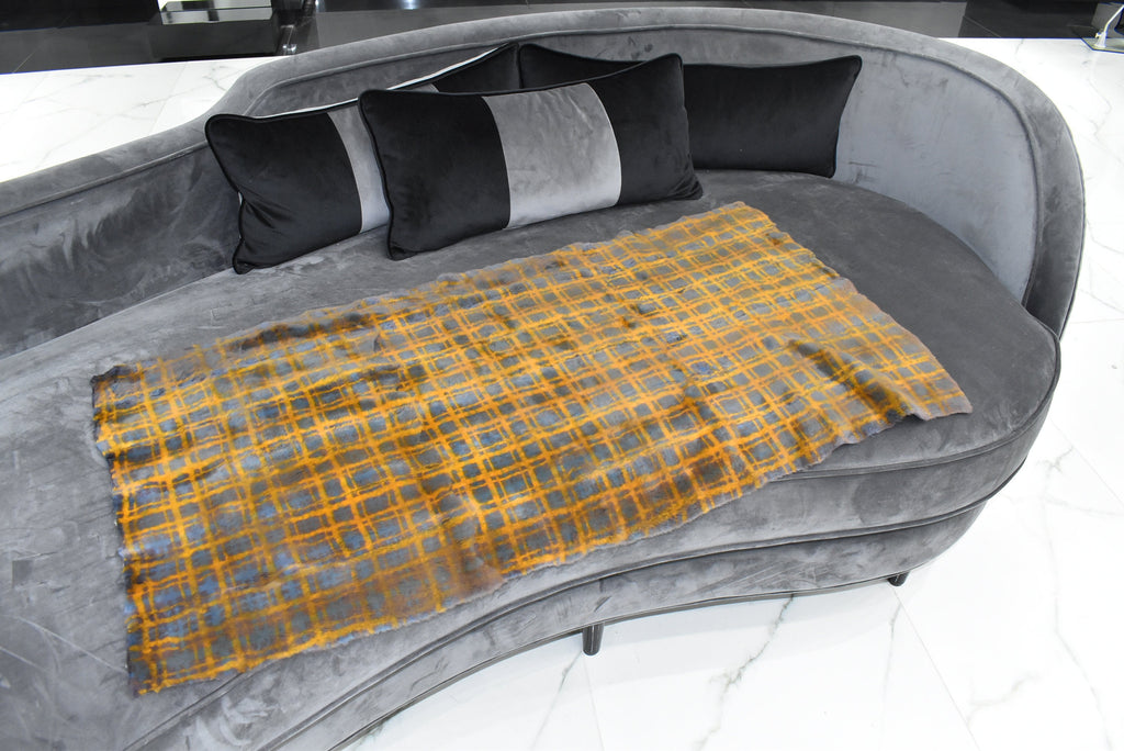 Sheared Rabbit Fur Rug | Fur Throw  | Fur Blanket | luxury Fur Carpet