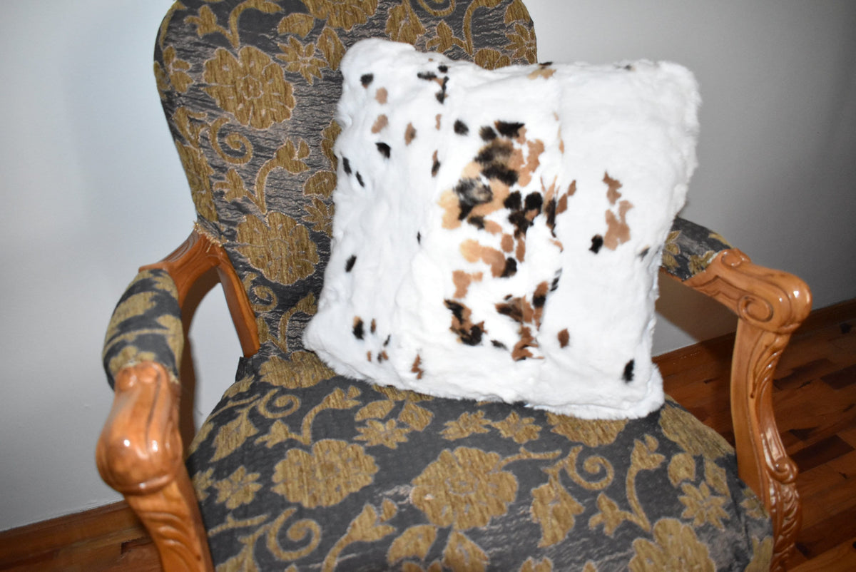 Fur pillow cover | Rex rabbit Fur Pillow Case | Fluffy Fur Pillow | Fur Home Accessories