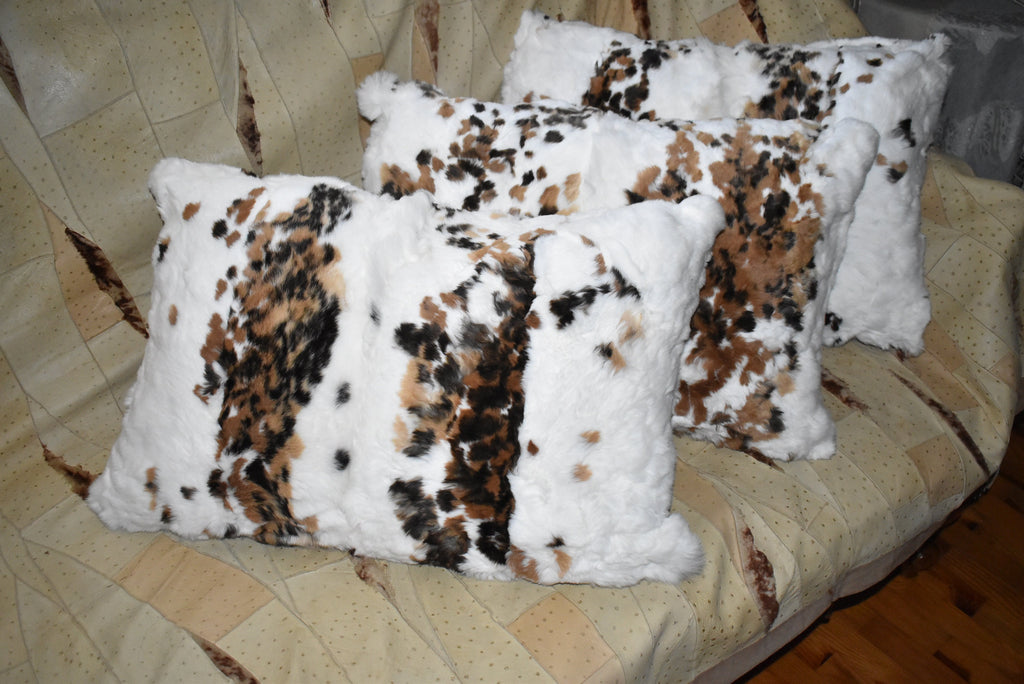 Fur pillow cover | Rex rabbit Fur Pillow Case | Fluffy Fur Pillow | Fur Home Accessories