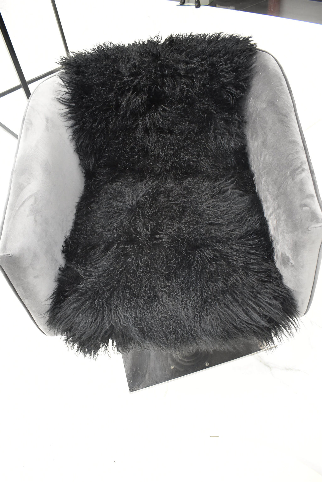 Mongolian Fur Rug | Mongolian Fur Throw  | Fur Blanket of mongolian Lamp fur  | Handmade Fur Throw