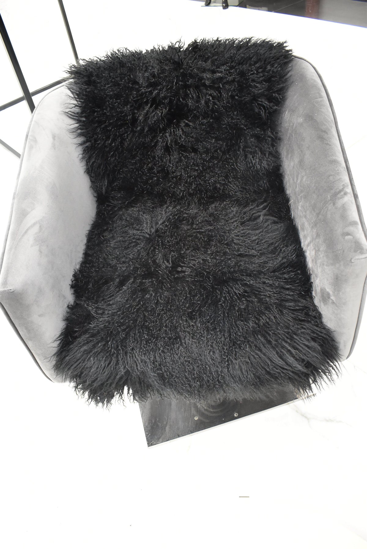 Mongolian Fur Rug | Mongolian Fur Throw  | Fur Blanket of mongolian Lamp fur  | Handmade Fur Throw