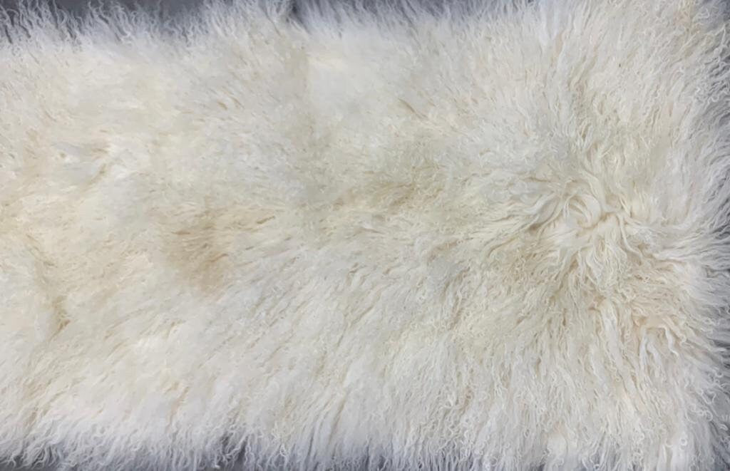 Mongolian Fur Rug | Mongolian Fur Throw  | Fur Blanket of mongolian Lamp fur  | Handmade Fur Throw