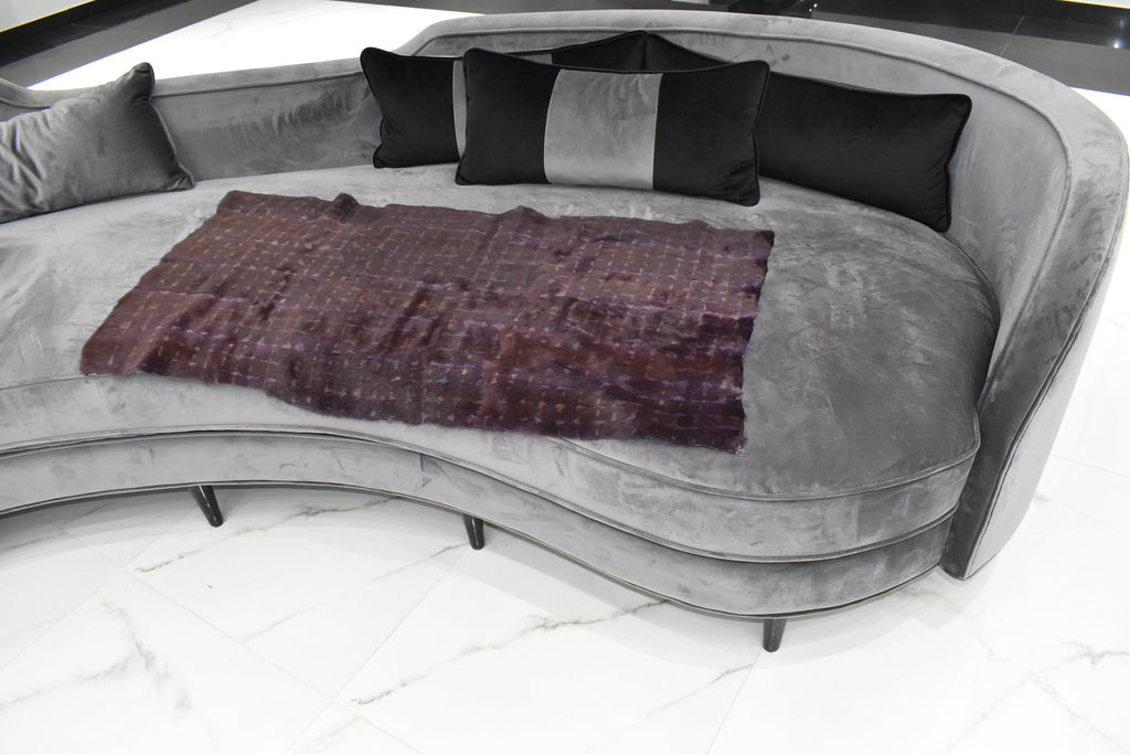 Sheared Rabbit Fur Rug | Fur Throw  | Fur Blanket | luxury Fur Carpet