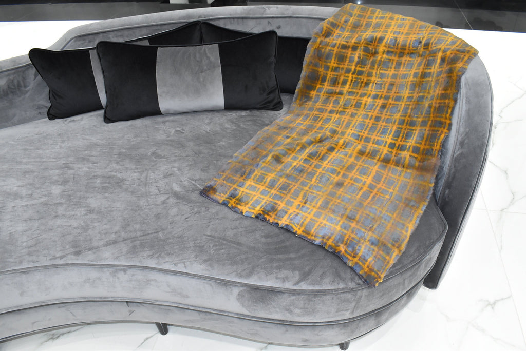 Sheared Rabbit Fur Rug | Fur Throw  | Fur Blanket | luxury Fur Carpet