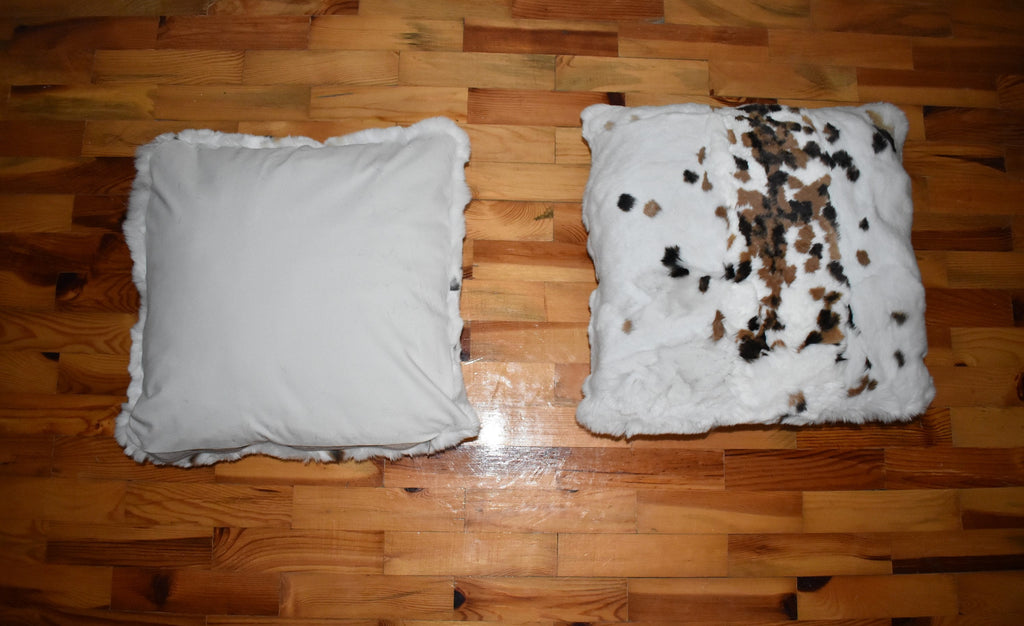 Fur pillow cover | Rex rabbit Fur Pillow Case | Fluffy Fur Pillow | Fur Home Accessories