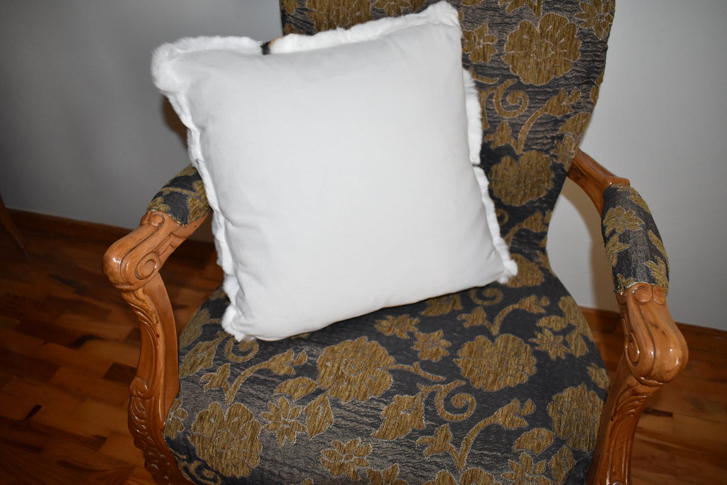 Fur pillow cover | Rex rabbit Fur Pillow Case | Fluffy Fur Pillow | Fur Home Accessories