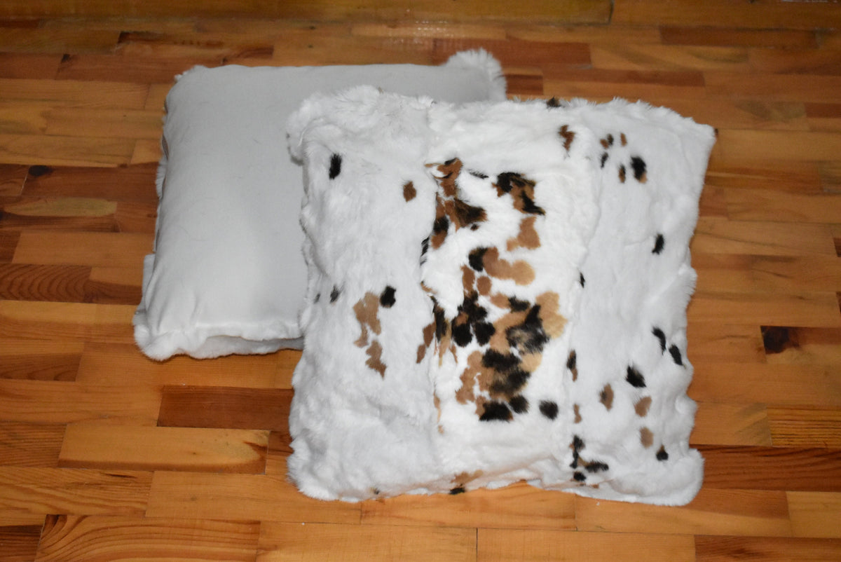 Fur pillow cover | Rex rabbit Fur Pillow Case | Fluffy Fur Pillow | Fur Home Accessories